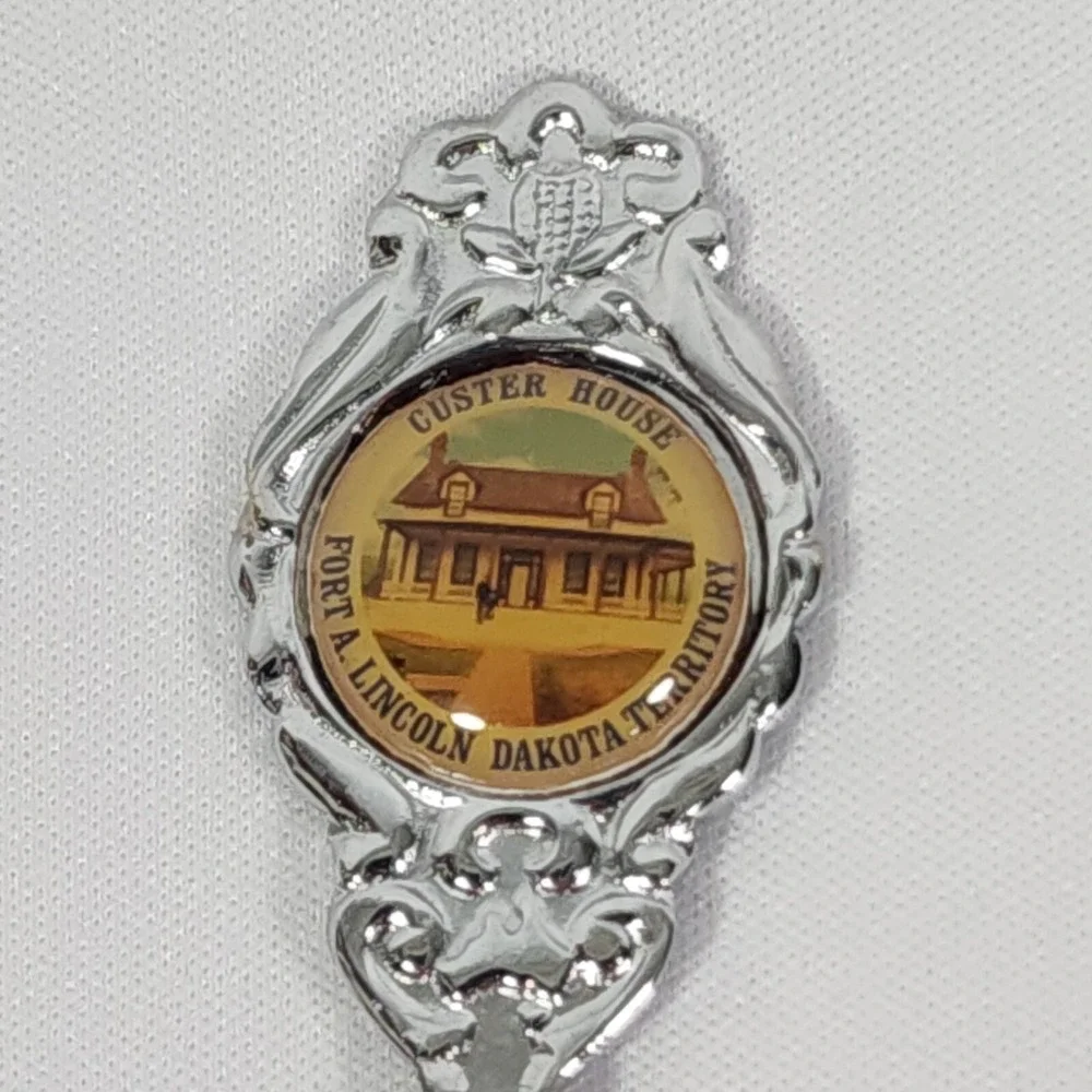 12 Souvenir Spoons Multiple City States NY NV FL Canada Custer House Dakota Terr